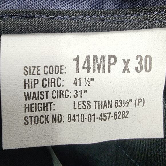 NEW DSCP Quarterdeck Collection Pants Womens 14MPX30 Blue Military Workwear - Picture 7 of 13